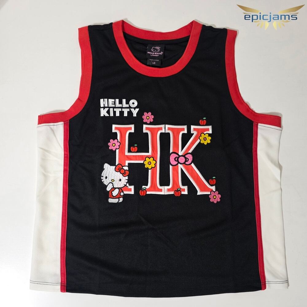 Sanrio Hello Kitty Floral Women's Basketball Jersey Women's Size Large New